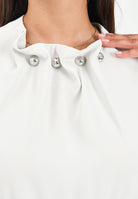 ARMANI EXCHANGE Abito midi beige da donna con borchie al collo XW000735AF16125 U1094 ARMANI EXCHANGE 