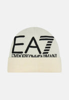 EA7 Berretto di lana panna da uomo con logo 7X000006AF11994 M1181 EA7 