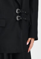 VERSACE JEANS COUTURE Giacca strutturata nera da donna 79HAQ705N0542 899 VERSACE JEANS COUTURE 