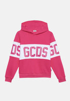 GCDS felpa con cappuccio rosa per  bambina e per bambino B2KU1926BA2 59 GCDS 