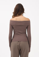 ADIDAS ORIGINALS T-shirt a manica lunga marrone da donna KC8868 . ADIDAS ORIGINALS 