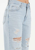 LEVI'S Jeans Loose Boot in denim chiaro da donna con strappi 005DO-0009 . LEVI'S® 
