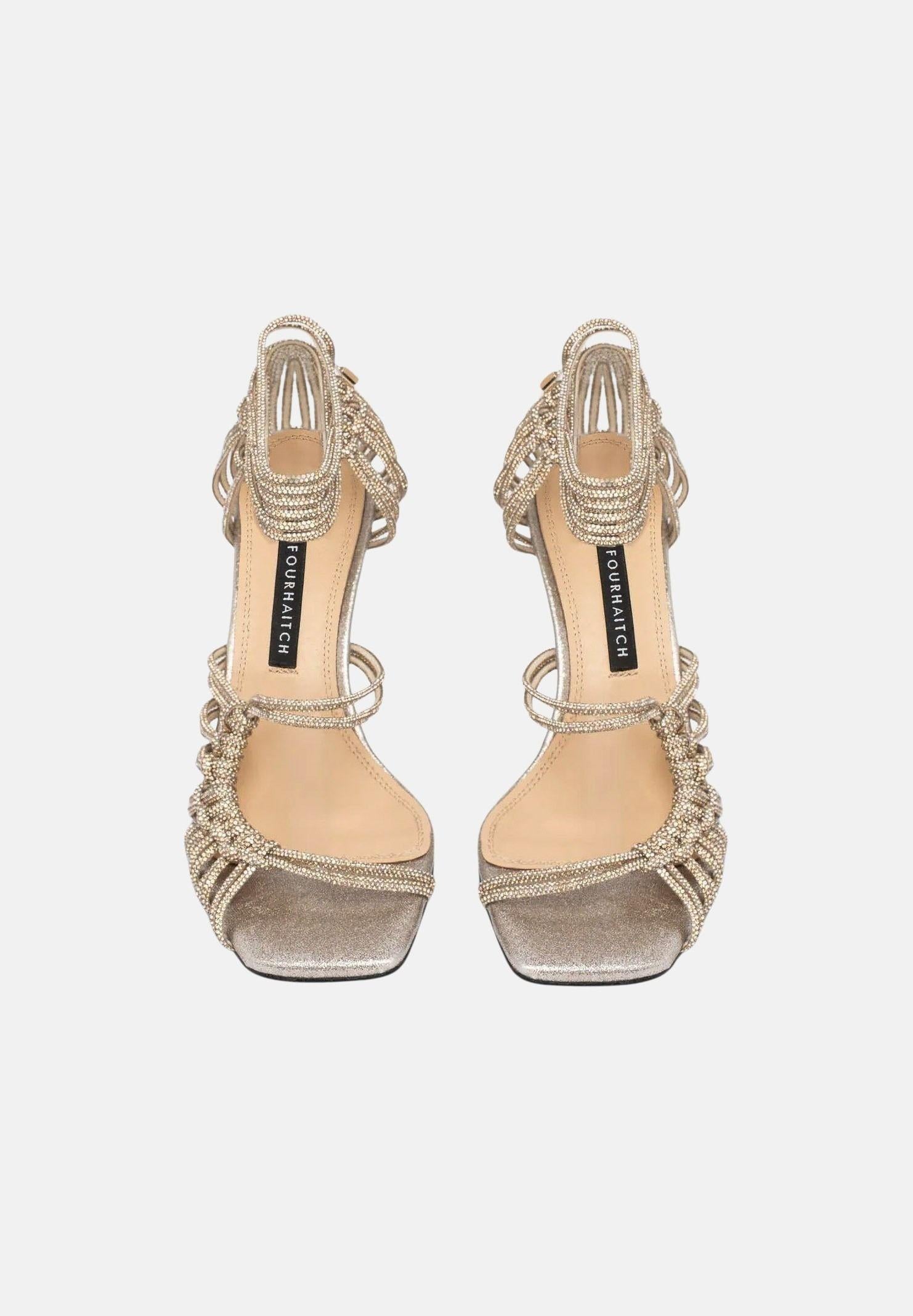 TWENTY FOURHAITCH Sandali con tacco MOLì oro da donna S0109ORO62P OR TWENTY FOURHAITCH 