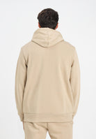 LACOSTE Felpa con zip beige per uomo e donna rifinita da ricamo coccodrillo SH9626 02S LACOSTE 