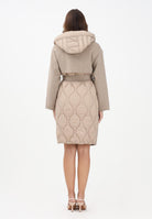 VICOLO Cappotto beige da donna con dettagli trapuntati TF0028 BE VICOLO 