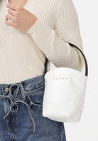 MARNI Borsa a mano Flower Basket bianco crema da donna M01820M00TK 0M114 MARNI 