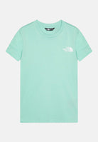 THE NORTH FACE T-shirt a manica corta Simple Dome verde acqua per bambino e bambina NF0A8DRP6EI1  THE NORTH FACE 