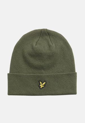 LYLE&SCOTT berretto verde per uomo e donna in maglia con logo HE2313A X848 LYLE & SCOTT 