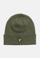 LYLE&SCOTT berretto verde per uomo e donna in maglia con logo HE2313A X848 LYLE & SCOTT 