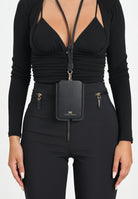 ELISABETTA FRANCHI Porta cellulare medio nero da donna con logo KE58A56E2 110 ELISABETTA FRANCHI 