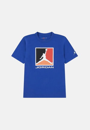 JORDAN T-shirt a manica corta Flight Essentials blu da bambino 95F057 U89 JORDAN 