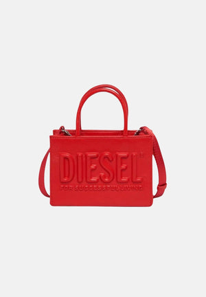 DIESEL Borsa a mano rossa da donna con logo in rilievo J02529P8073 T4346 DIESEL 