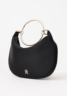 TOMMY HILFIGER Borsa hobo in raso nero da donna AW0AW18236 BDS TOMMY JEANS 
