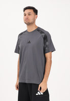 ADIDAS PERFORMANCE T-shirt a manica corta Camo grigia da uomo KC0709 . ADIDAS PERFORMANCE 
