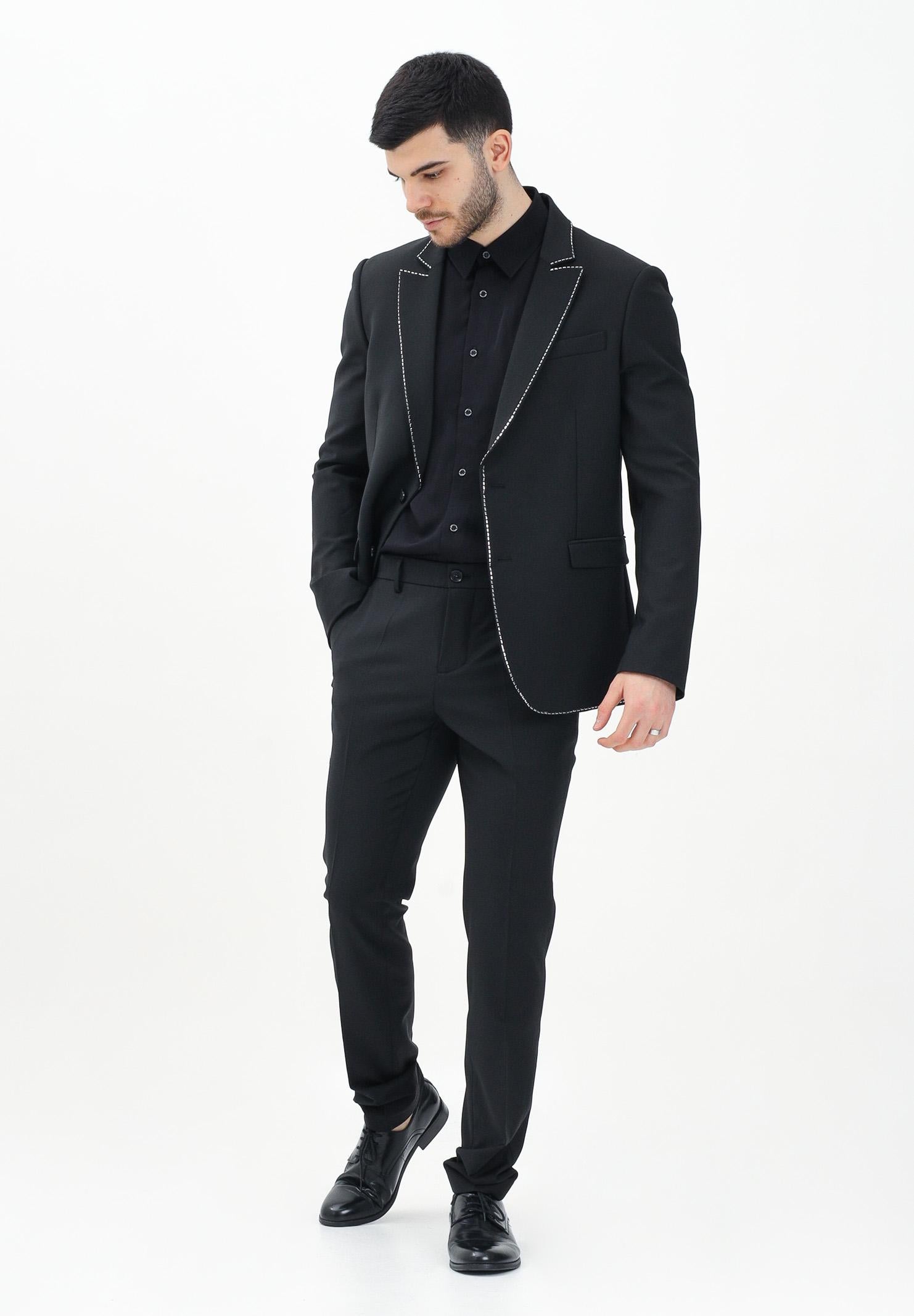 PATRIZIA PEPE Pantalone elegante nero da uomo 5PA225A590 K103 PATRIZIA PEPE 