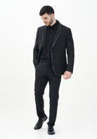 PATRIZIA PEPE Pantalone elegante nero da uomo 5PA225A590 K103 PATRIZIA PEPE 