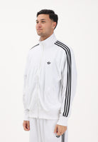 ADIDAS ORIGINALS Felpa con zip FIREBIRD bianca e nera da uomo KD8308 . ADIDAS ORIGINALS 