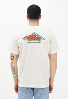THE NORTH FACE T-shirt a manica corta Outdoor Graphic beige da uomo NF0A8C1ZQLI1 . THE NORTH FACE 