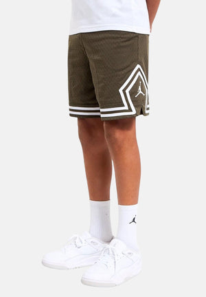 JORDAN Shorts Dri-FIT Diamond verde militare per bambino e bambina 95D313 F84 JORDAN 