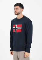 NAPAPIJRI Maglione girocollo Mura blu da uomo NP0A891U1761  NAPAPIJRI 