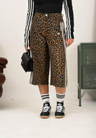 ADIDAS ORIGINALS Bermuda Leopard marrone da donna KA2676  ADIDAS ORIGINALS 