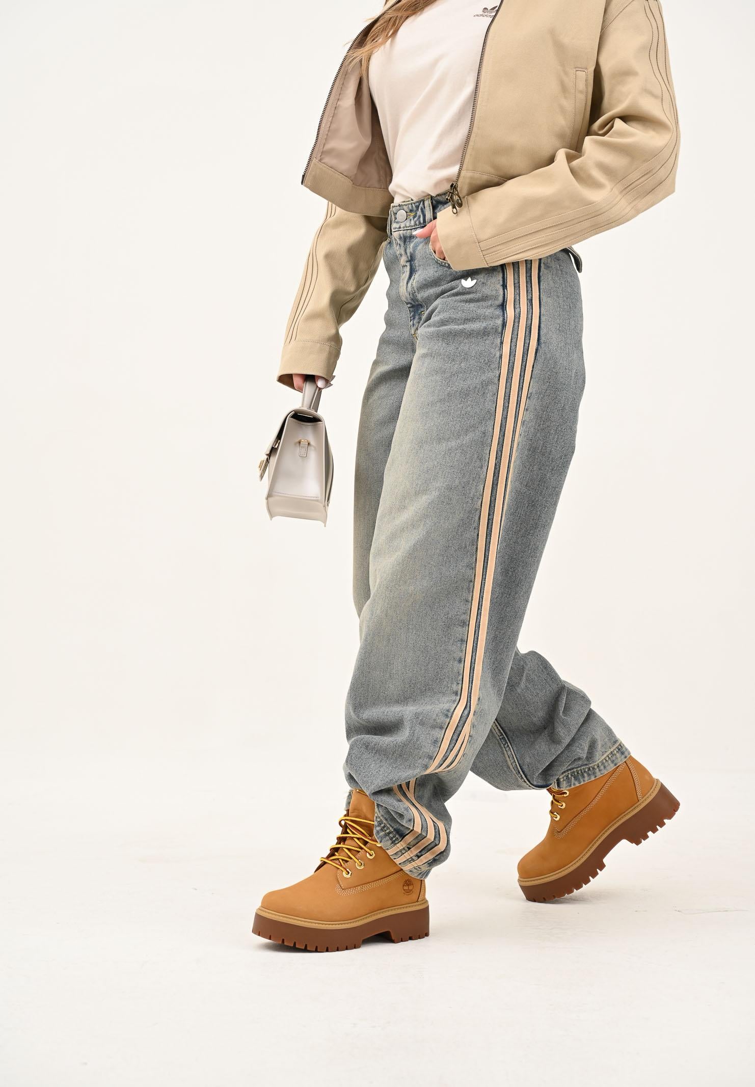 ADIDAS ORIGINALS Jeans Premium Essentials in denim vintage da donna JY2868  ADIDAS ORIGINALS 