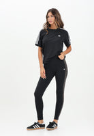 ADIDAS ORIGINALS Leggings ESSENTIALS 3 STRIPES ANIMAL PRINT nero da donna JW7307  ADIDAS ORIGINALS 