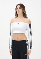 ADIDAS ORIGINALS Top Adicolor Off Shoulder bianco da donna JD0275  ADIDAS ORIGINALS 