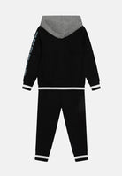 Tuta nera da neonato con dettagli a contrasto e logo 65D540 023 JORDAN 