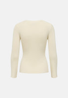 ONLY Pullover Natascha LS Bling O-Neck CC Knt Birch Silver Bling beige da donna. 15350822 BISI ONLY 