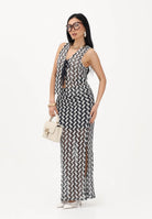 ONLY Gonna lunga blu e bianca da donna in tessuto lavorato traforato 15372077 CLDANA ONLY 