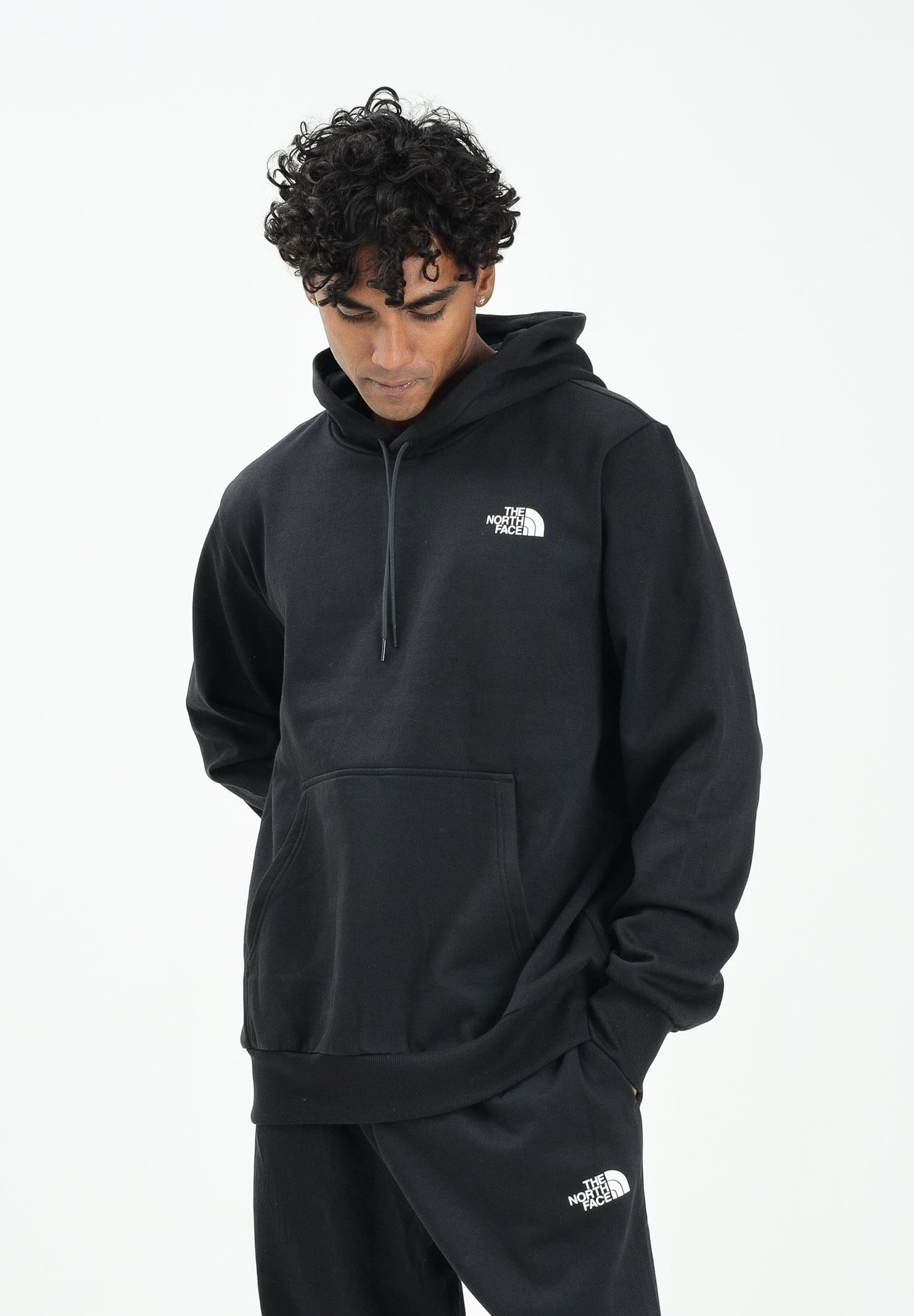 THE NORTH FACE Felpa con cappuccio Essential nera da uomo NF0A89FCJK31  THE NORTH FACE 