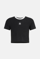 ADIDAS ORIGINALS T-shirt a manica corta Tight Mini Rib nera da bambina KE2496 . ADIDAS ORIGINALS 