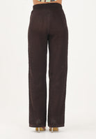 ADIDAS ORIGINALS pantaloni sportivi Crochet Trackpant marrone stripes gialle donna. KQ6656 . ADIDAS ORIGINALS 