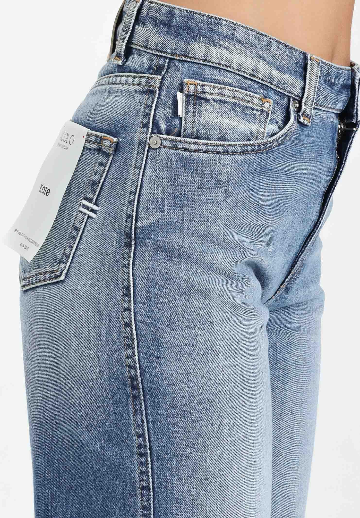 VICOLO Jeans Kate in denim chiaro da donna DF5125 VU VICOLO 