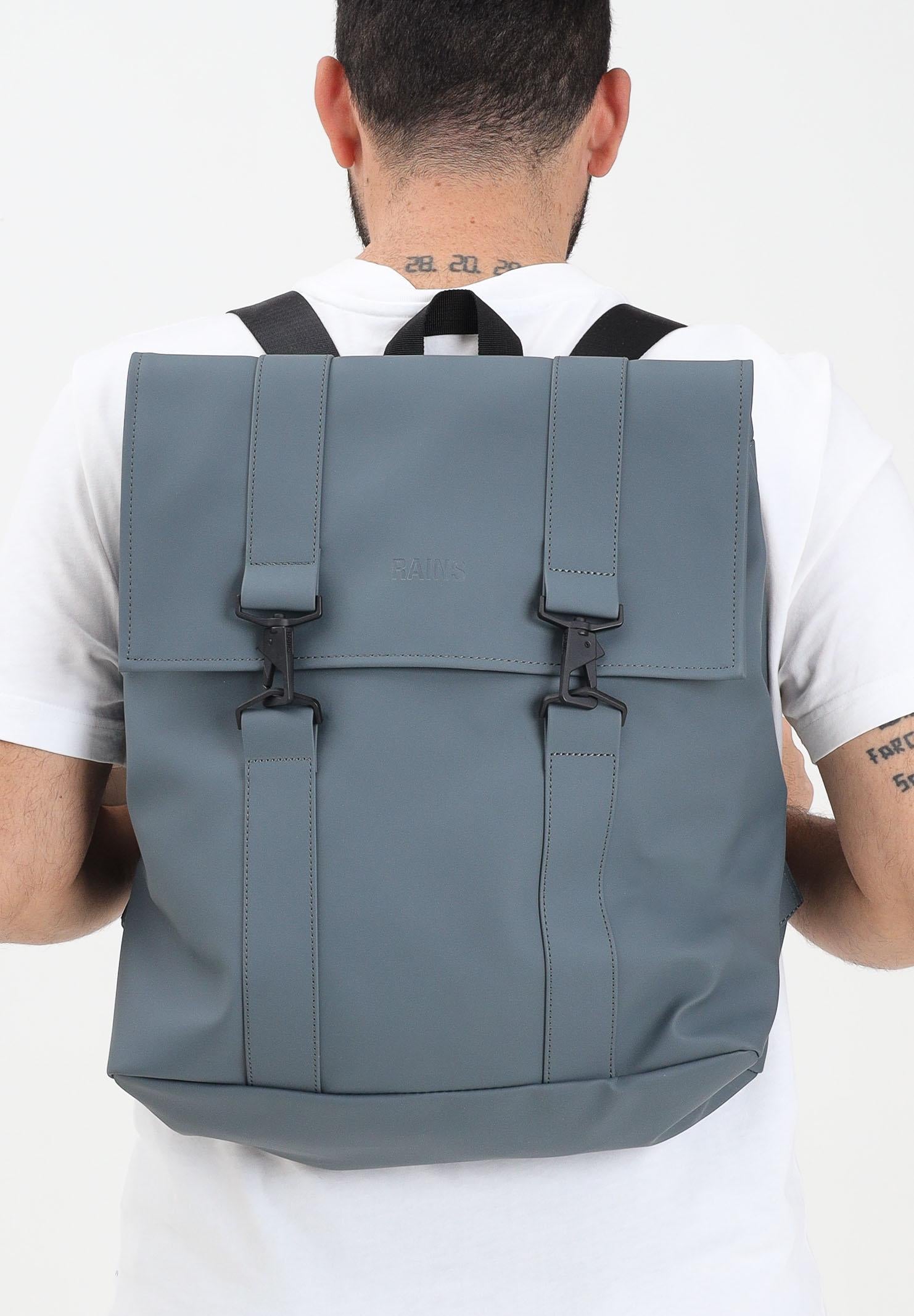 RAINS Zaino MSN blu laguna per uomo e donna RA13300 LAG RAINS 