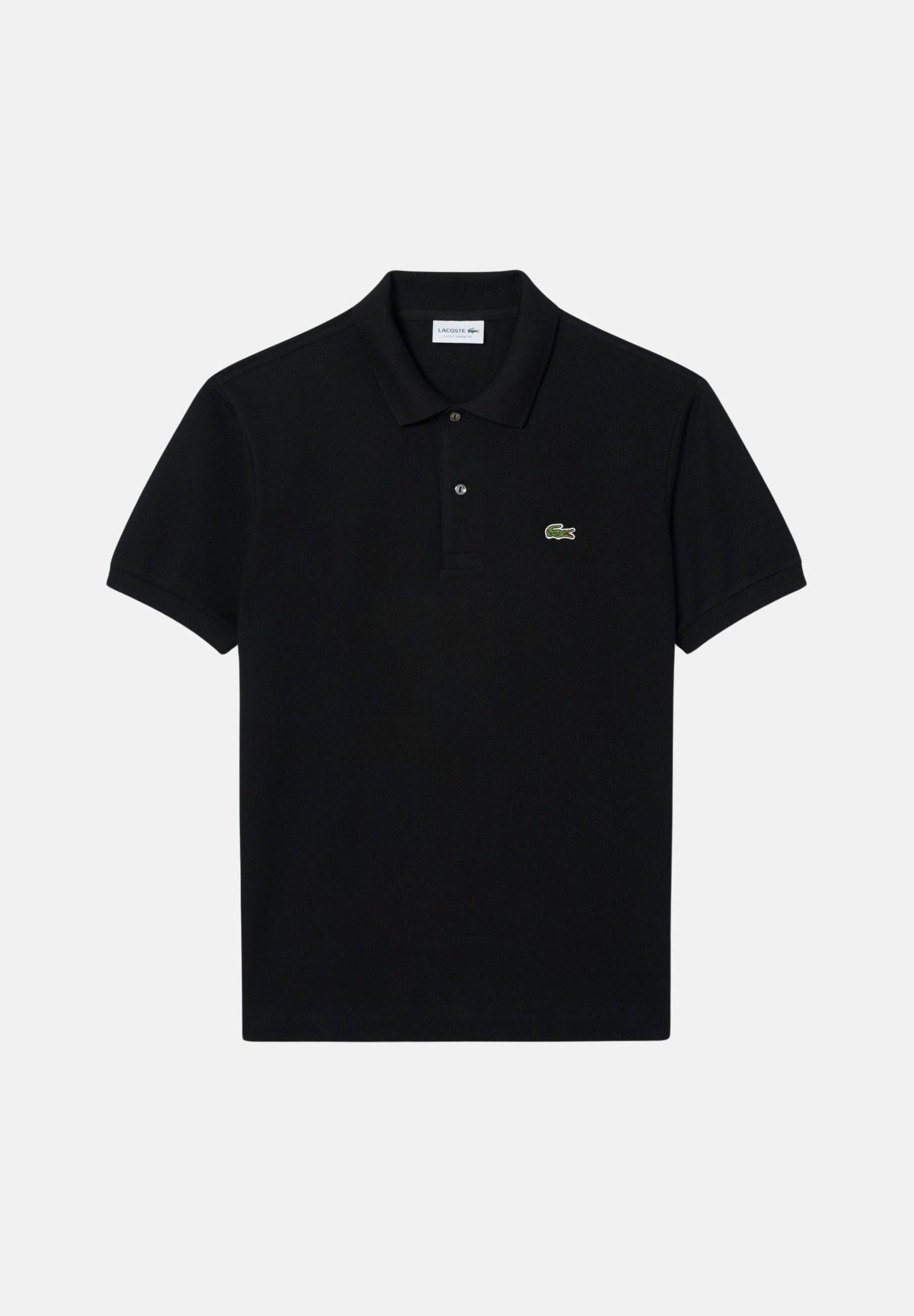 LACOSTE Polo nera per uomo e donna con patch logo coccodrilo 1212 031 LACOSTE 