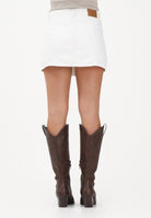 LEVI'S Gonna corta Button-Front in denim bianco da donna 005NA-0001 . LEVI'S® 