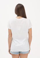 VICOLO T-shirt a manica corta bianca da donna con stampa "Son tutte belle le mamme del mondo" RAB0740 02 VICOLO 