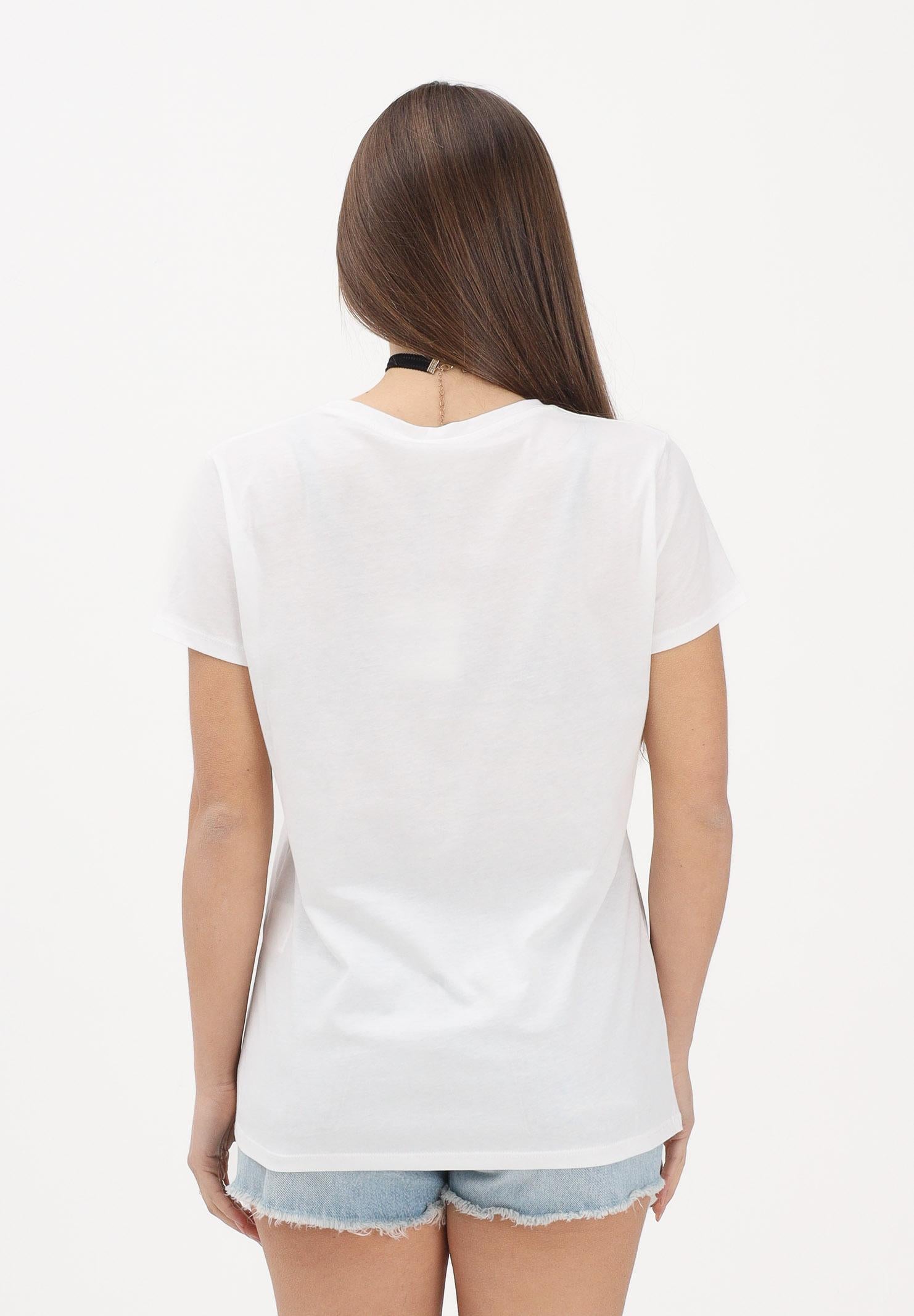 VICOLO T-shirt a manica corta bianca da donna con stampa "Son tutte belle le mamme del mondo" RAB0740 02 VICOLO 