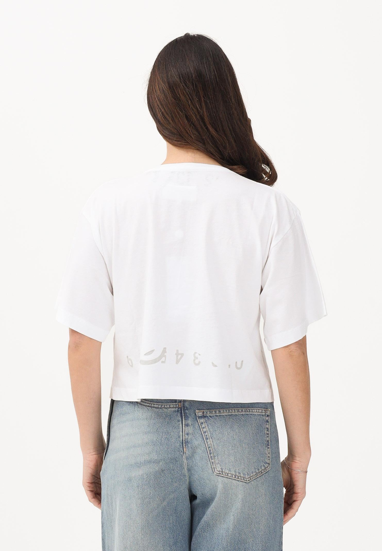 MAISON MARGIELA T-shirt a manica corta bianca per donna, ragazze e bambine con logo M61017MM02Y M6100 MAISON MARGIELA 