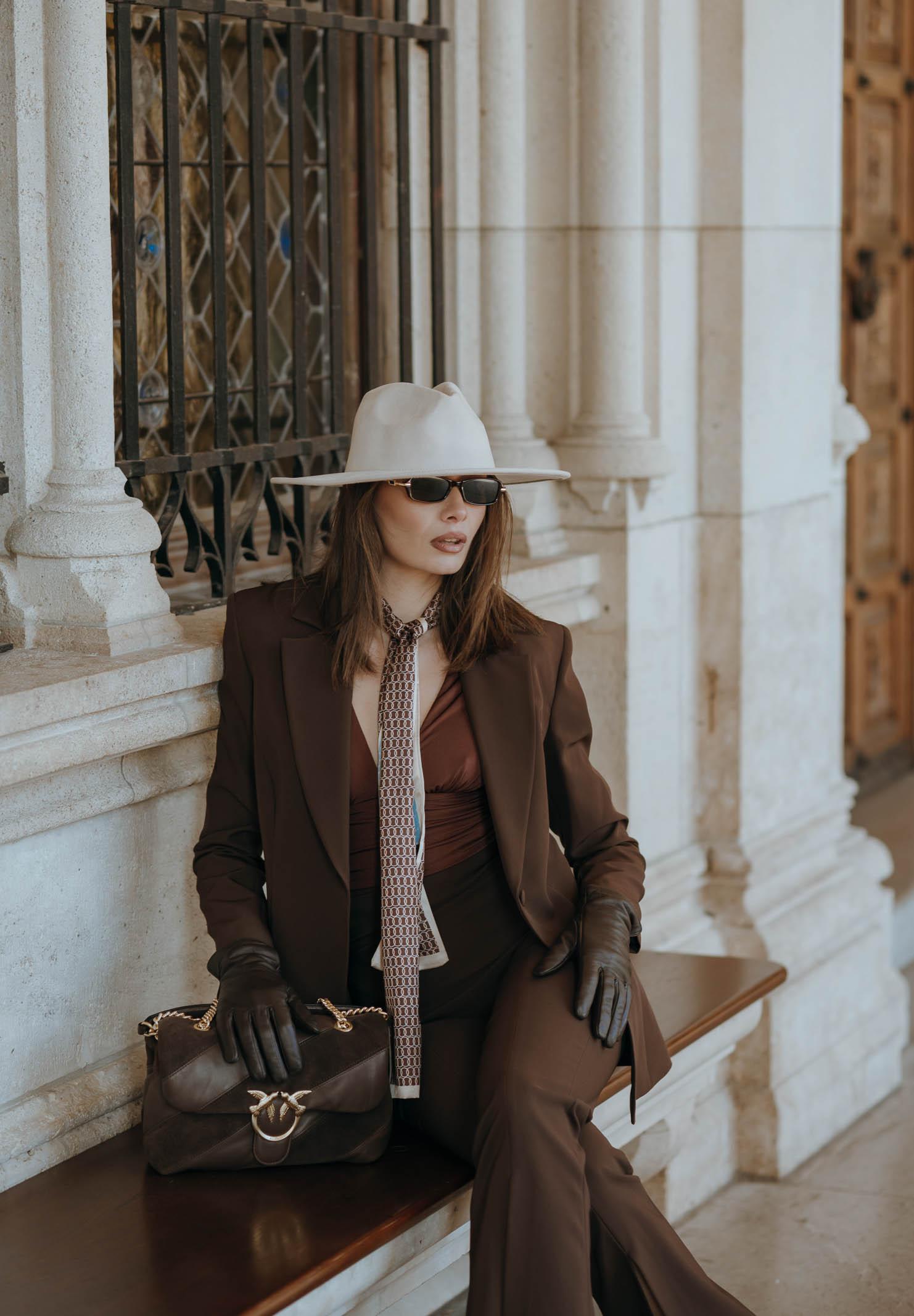 PINKO Borsa a tracolla Classic Love Bag Puff marrone da donna 100038A2JY L74V PINKO 