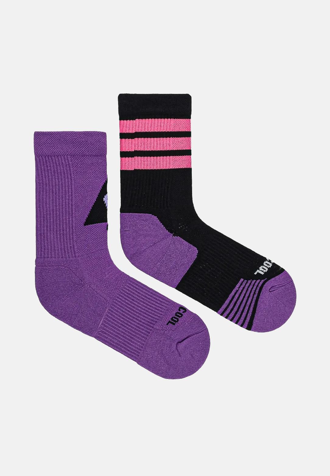 ADIDAS ORIGINALS Calzini (2paia) adidas x Jeremy Scott viola e neri da donna JN2686 . ADIDAS ORIGINALS 