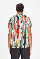 AUSTRALIAN T-shirt a manica corta Knit Effect bianca da uomo in collab con Carlo Colucci ACUTS0002 002 AUSTRALIAN 