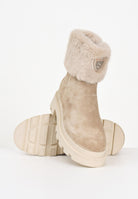 BLAUER Stiali beige da donna con pelliccia e logo F5KIMMEL10SUE BEI BLAUER 