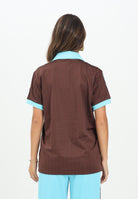 ADIDAS ORIGINALS Polo a manica corta Graphic Football-Inspired Jersey marrone da donna JY3542  ADIDAS ORIGINALS 