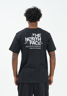 THE NORTH FACE T-shirt a manica corta MOUNTAIN SKETCH nera da uomo NF0A8EE8JK31  THE NORTH FACE 
