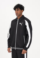 PUMA Felpa con zip T7 Big Cat nera da uomo 634400 01 PUMA 