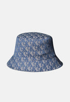 CALVIN KLEIN Bucket blu indaco per uomo e donna impreziosito da logo jacquard LV04K5059G ZYX CALVIN KLEIN 