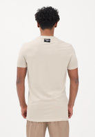 DSQUARED2 T-shirt a manica corta beige da uomo con patch logo D9M206240 266 DSQUARED2 